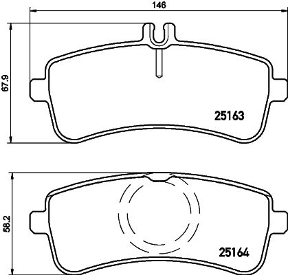 P50130_колодки дисковые задние!\ MB W220/R231 3.6-6.0 13>