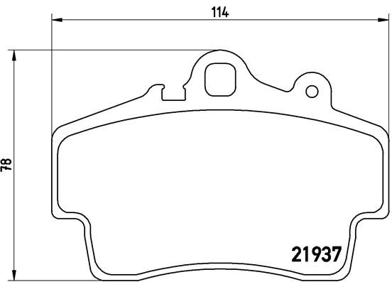 P65007_=GDB1394=653 00 !колодки дисковые п.\ Porsche Boxster 986 2.5-3.2 96>