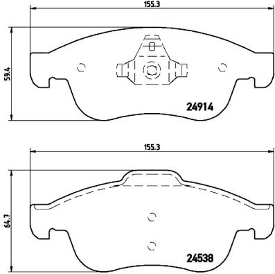 P68050X_колодки дисковые передние! XTRA\ Renault Megane/Fluence 1.6-2.0/1.5D 08>