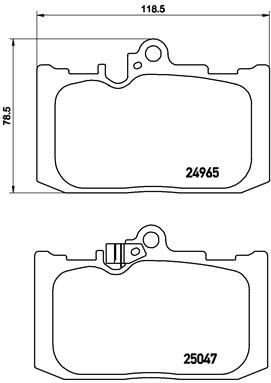 P83131_колодки дисковые передние!\ Lexus GS 300/450 05>