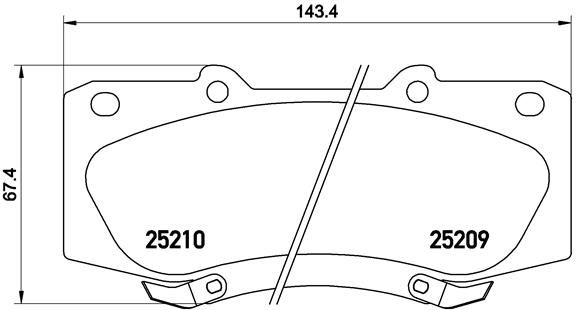 P83140_колодки дисковые передние!\ Toyota Hilux 2.5D-4D 07>