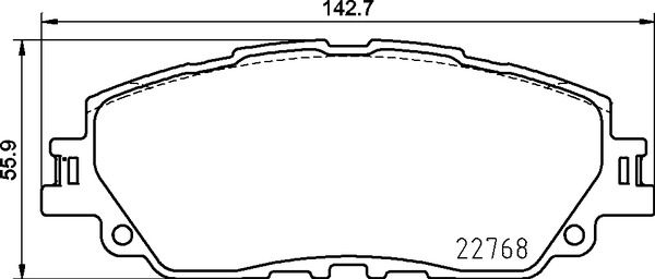 P 83 172_колодки дисковые передние!\ Toyota Camry/RAV4 V 17>