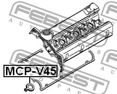 Прокладка свечного колодца MITSUBISHI PAJERO V20-50# 1990.10-1999.11 [JPN] FEBEST MCP-V45