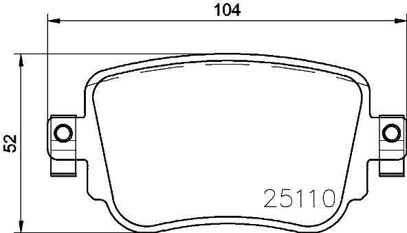 P85140_колодки дисковые задние!\ Audi Q3, Skoda Octavia 2.0TFSI/2.0TDI 14>