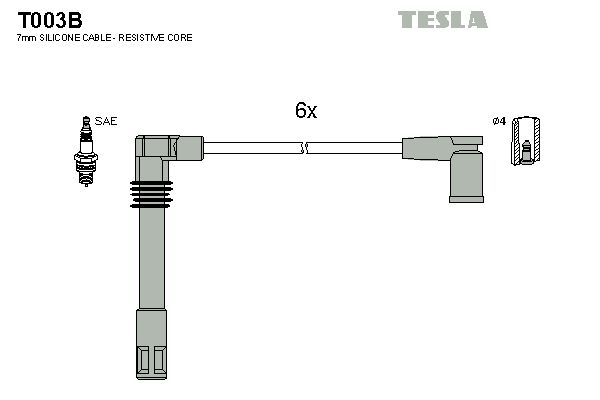 T003B-TSL_к-кт проводов!\ Audi A4/A6/A8 2.4/2.6/2.8 95>