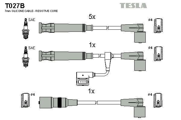 T027B-TSL_к-кт проводов!\ BMW E34 3.0/3.5 M30 85-95/E32 3.0-3.4 M30 86-88