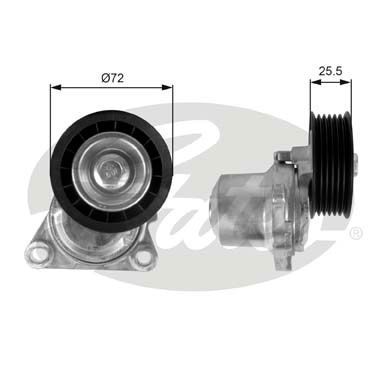 T38408_ролик натяжителя ремня!\ Ford Mondeo III 2.0 16V 00-07/ Mondeo IV 2.0-2.3 07>