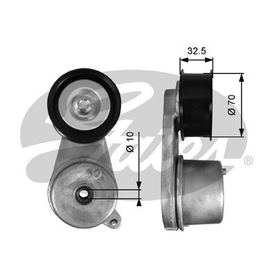 T39129_ролик натяжителя!\ Infiniti EX35/FX35/G37/Q60/QX50 3.5-3.7i 24V 08>