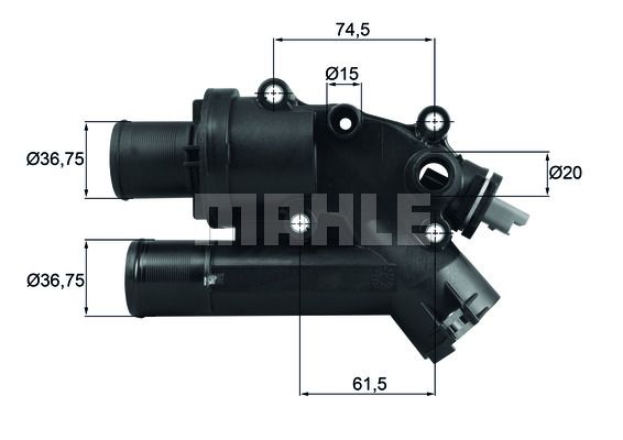 TH 46 83_термостат!\ Citroen C5/C6/C8, Peugeot 407/607/807 2.2HDi 06>