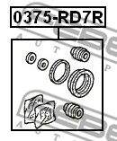 Ремкомплект суппорта тормозного заднего HONDA CR-V 2001-2006 FEBEST 0375-RD7R