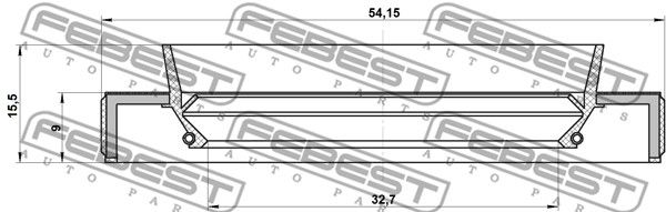 Сальник привода DAIHATSU Sirion/TOYOTA BB/Vitz FEBEST 95HBY-34540915R