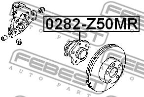 Ступица задняя NISSAN MURANO Z50 2002.09-2007.10 [CA] FEBEST 0282-Z50MR