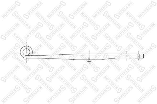 84-55605-SX_полурессора однолист. !1/50x50x100 525+450/275/70/70 S30/-- \Fruehauf