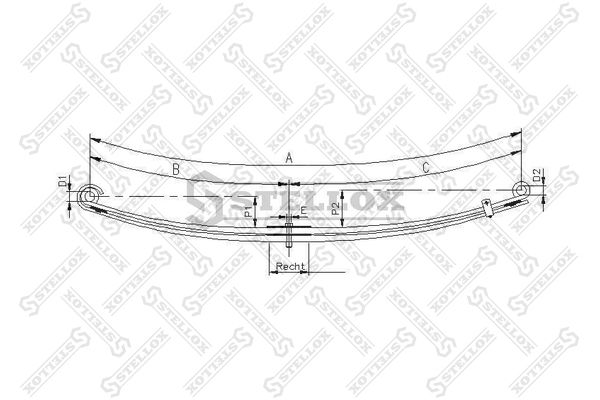 84-57605-SX_лист коренной !перед 2/30x90x66 937+1093 D20 \RVI Magnum