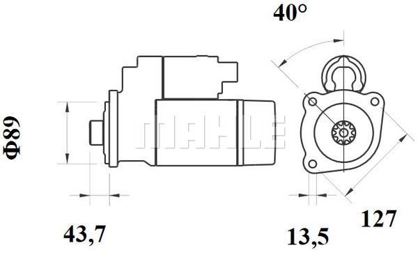 MS 782_стартер! 24V 5.5KW z12, ver.Mitsubishi \RVI