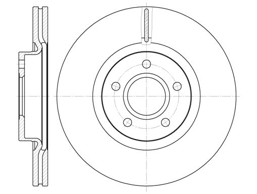 6711.10_диск тормозной передний! 16' wheel\ Volvo S40/V50 1.8/2.4/2.5/2.0TD 04>