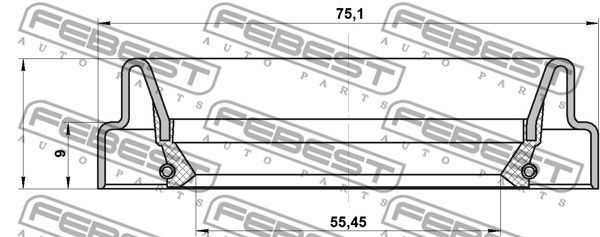 95FDY-57750909C_сальник привода! 57x75x9\ Toyota 4 Runner/Land Cruiser 02>