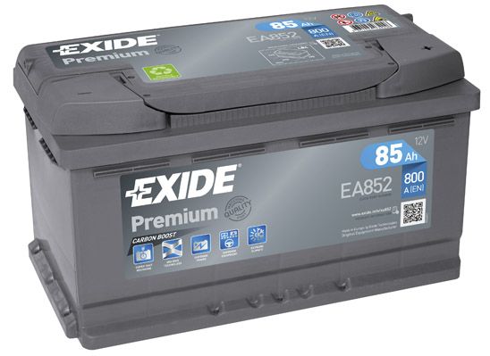 EXIDE EA852 PREMIUM_аккумуляторная батарея! 19.5/17.9 евро 85Ah 800A 315/175/175 CARBON BOOST\