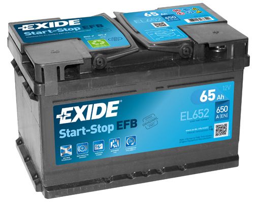 EXIDE EL652 EFB_аккумуляторная батарея! 19.5/17.9 евро 65Ah 650A 278/175/175 Carbon Boost 2.10\