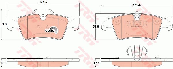 GDB1643_=991 10 [A0044205220] !колодки дисковые з.\ MB C219/W164/X164/W251/V251 04>