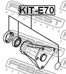 KITE70_р/к дефиринциала! Подшипник и сальник 44х67х10/15.5\ Land Rover Discovery/Range Rover Sport