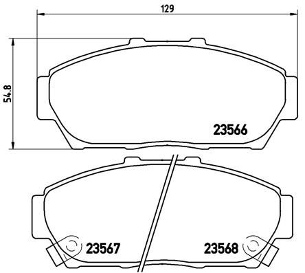 P28048_=GDB7091 !колодки дисковые п.\ Honda Integra 1.8 Typer-S 98-02