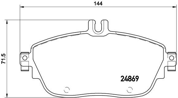 P50093_колодки дисковые п.!\ MB W176/W246 1.5-2.2i/CDi 11>