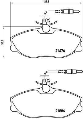 P61057_колодки дисковые передние! диск 15'\ Peugeot 406 2.0-2.0HDi 95-04