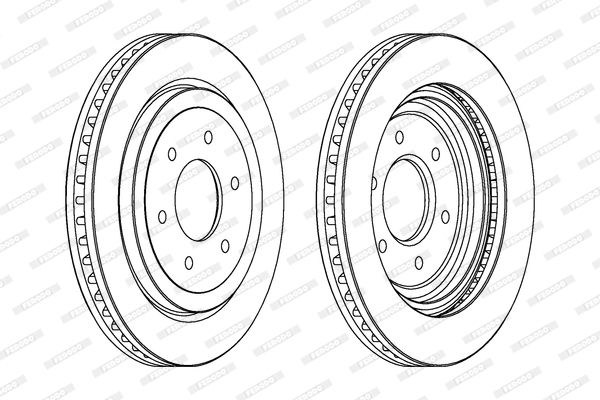 Диск тормозной передний FERODO DDF1611