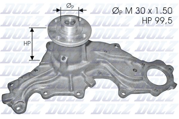 F-120_помпа!\ Ford Scorpio/Sierra/Granada/Taunus 2.0/2.3/2.8 V6 84>