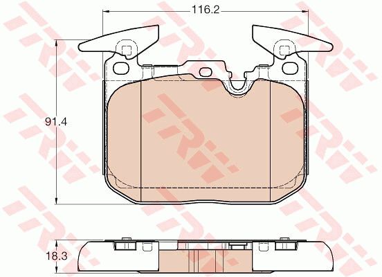 GDB1943_колодки дисковые передние!\ BMW F20/F30 1.4-3.0/2.0d 11>