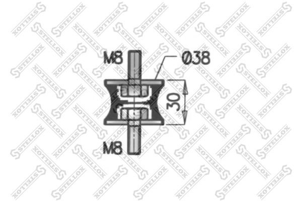 82-04418-SX_подушка глушителя! (рм)\DAF F1100-3600/85/95/105CF/II/IV/XF