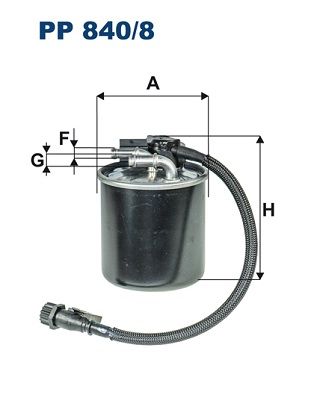 Фильтр топливный MB W212/W166/W639/Sprinter 2006-> FILTRON PP840/8