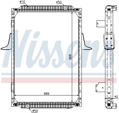 NS63787A_радиатор системы охлаждения !968x709x40 \RVI Premium (00->)