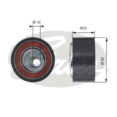 Ролик натяжителя ремня ГРМ ВАЗ 2190 (LADA Granta/Kalina/Priora/Vesta) GATES T43147