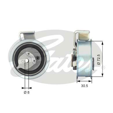 Ролик натяжной ремня ГРМ VAG A4(B7)/SEAT Exeo/Passat B5 1,8T 150pS GATES T43018