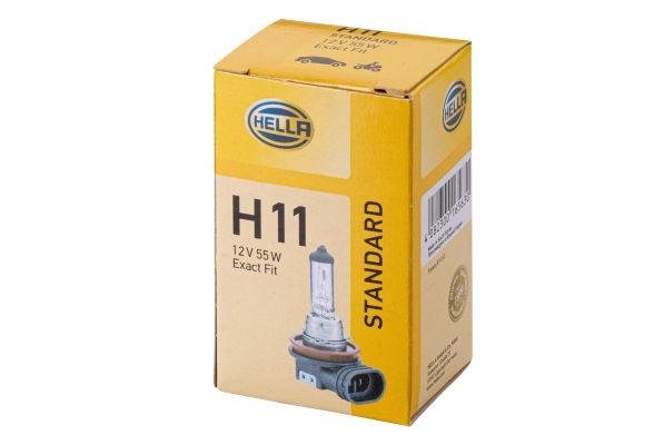 Лампа 12V H11 55W HELLA 1 шт. картон 8GH008358-121