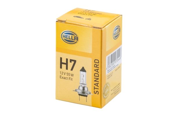 Лампа 12V H7 55W HELLA Standart 1 шт. картон 8GH 007 157-121