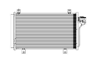 Радиатор кондиционера MAZDA 6 III 2012-> LUZAR LRAC 251PE