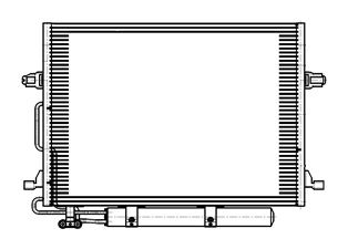 Радиатор кондиционера MB W211 LUZAR LRAC 1511