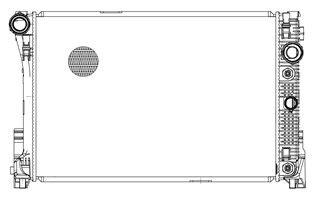 Радиатор основной MB W204 LUZAR LRc 15114