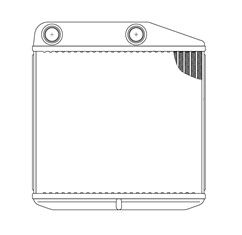 Радиатор отопителя салона OPEL Corsa D 06-> LUZAR LRh 2112