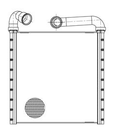 Радиатор отопителя салона SKODA Octavia III/VW Golf VII (Type Denso) LUZAR LRh 1851