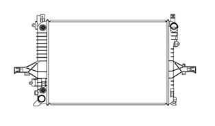 Радиатор охл. для а/м Volvo S60 (00-)/S80 (98-) AT (LRc 10156) LUZAR LRc 10156