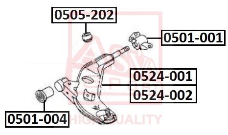 Пыльник опоры шаровой MAZDA 626 GE 1991-1997/323 BA 1994-1998/323 BG 198 ASVA 0505-202