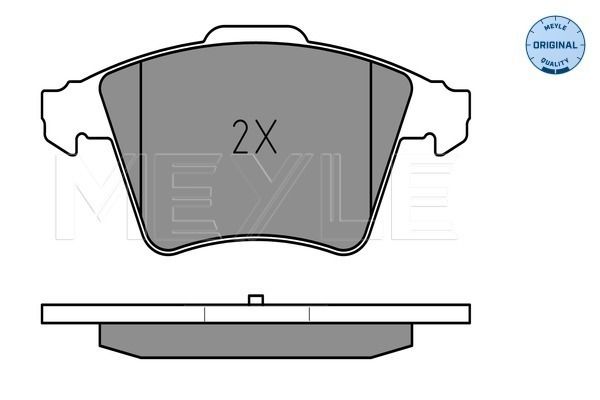 Колодки передние (с датчиком) VW T5/Multivan all 03- (Type ATE) /t=18.7mm MEYLE 025 237 4619/W