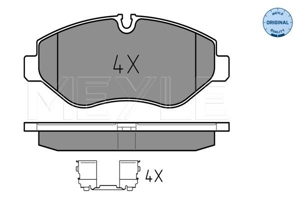 Колодки передние MB W639/3/5T-Sprinter/VW Crafter 30-50/Type Brembo MEYLE 025 291 9220