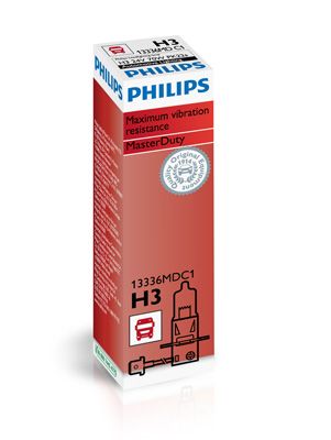 Лампа 24V H3 70W PK22s PHILIPS MasterDuty 1 шт. картон 13336MDC1