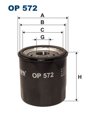 Фильтр масляный FILTRON OP572