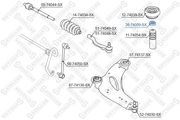 26-74009-SX_=21757F=M255.06=SAS4005306 [8200010518]!подшипник опоры аморт.\ Nissan Primastar X83 02>